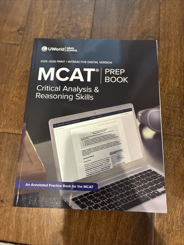 UWORLD MCAT Prep Book Critical Analysis & Reasoning Skills 2025-2026