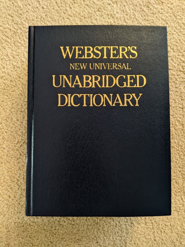 Websters New Universal Unabridged Deluxe Second Edition Dictionary 1983. Indexed