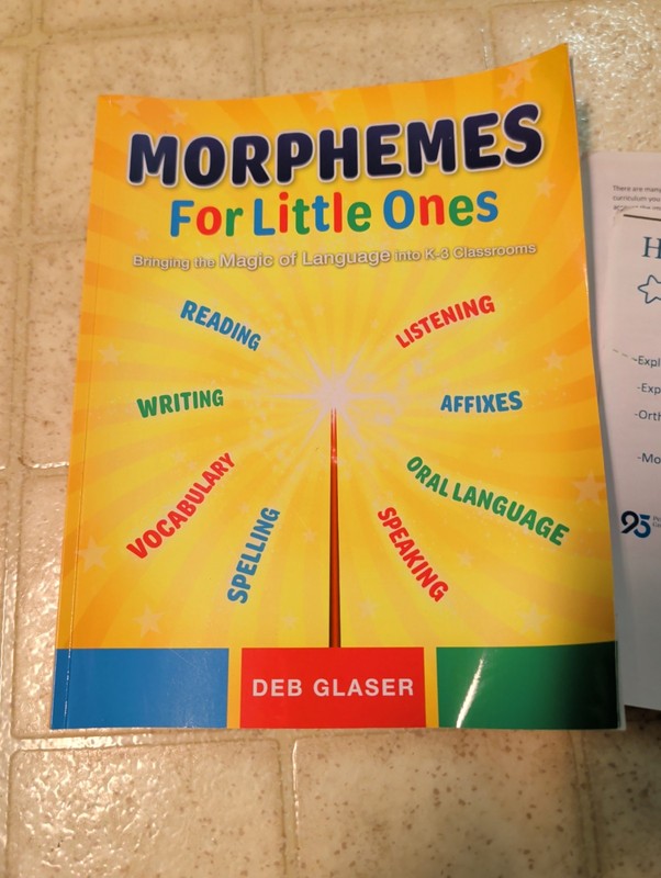 95 Percent Group Morphemes for Little Ones K-3 Teaching Tools Set Deb Glaser New