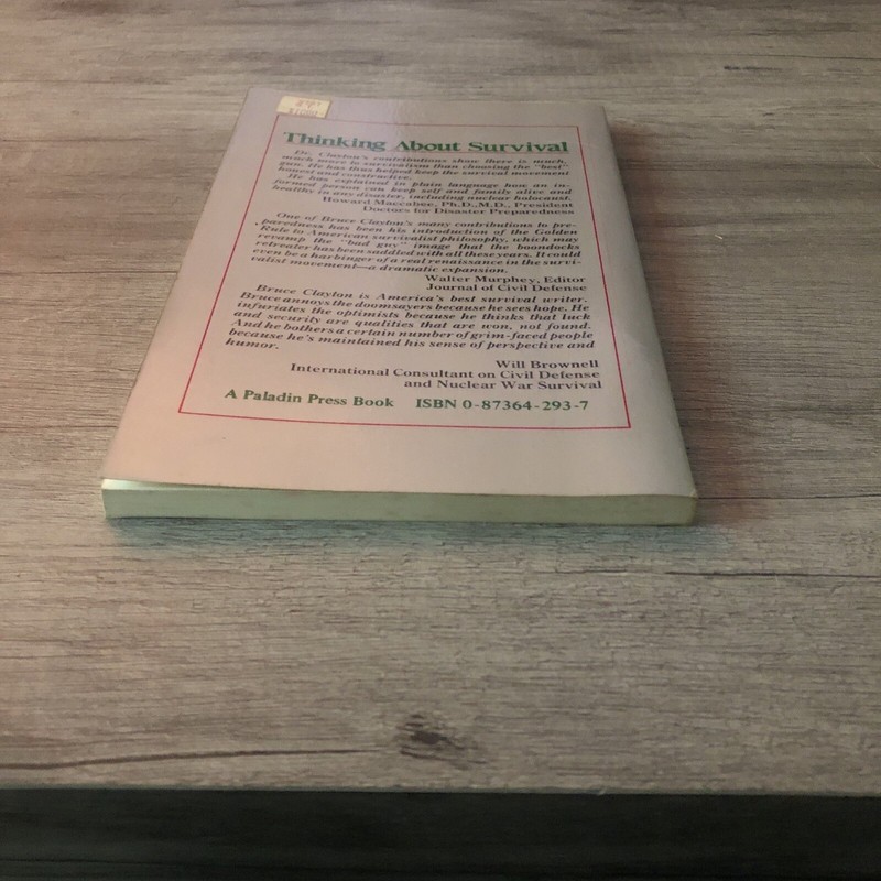 Thinking about Survival by Bruce Clayton (1984, Trade Paperback) gallery