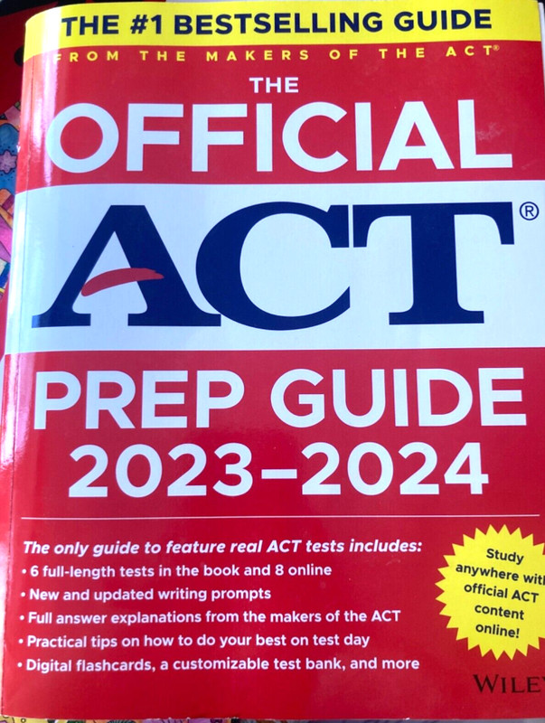 Official ACT Prep Guide 2023-2024 : Book + 8 Practice Tests + 400 Digital…