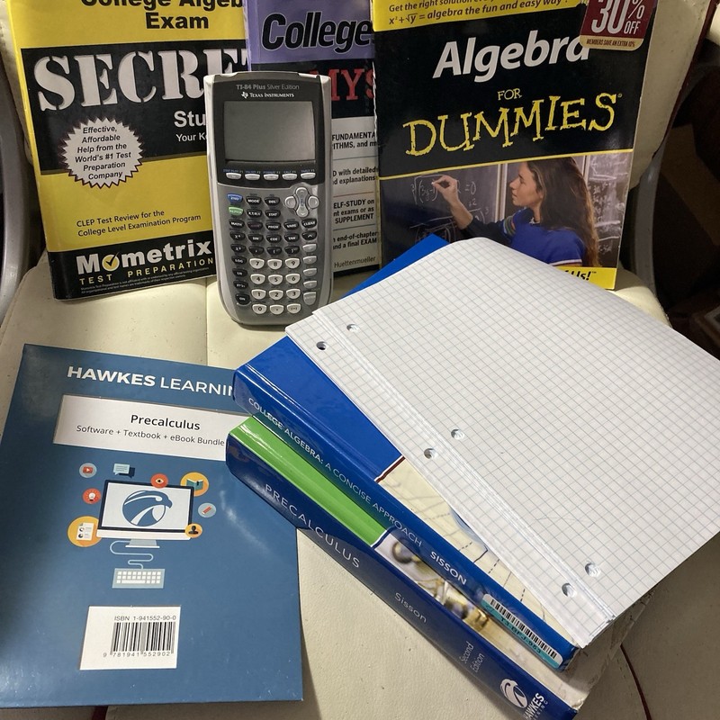 College Algebra Lot- Code Textbooks Graphing Calculator & More Hawkes