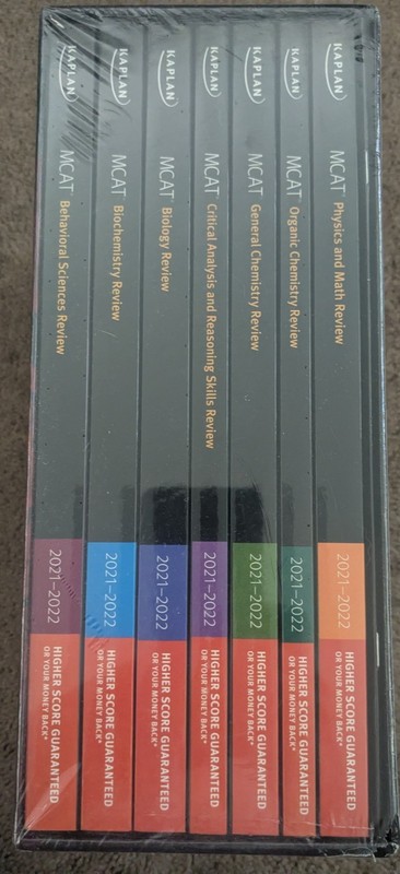 MCAT Complete 7-Book Subject Review 2021-2022 Kaplan Test Prep Sealed gallery