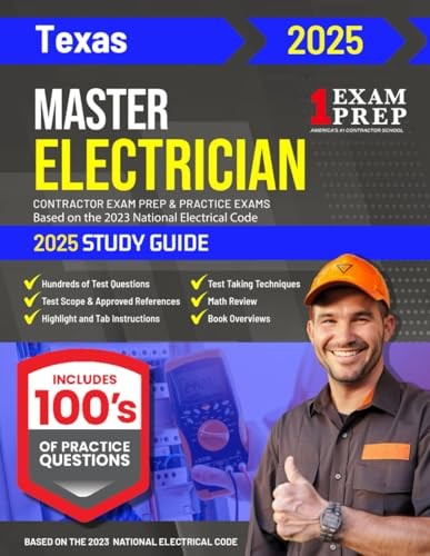 2025 Texas Master Electrician Exam Prep and Study Guide by Ray Holder