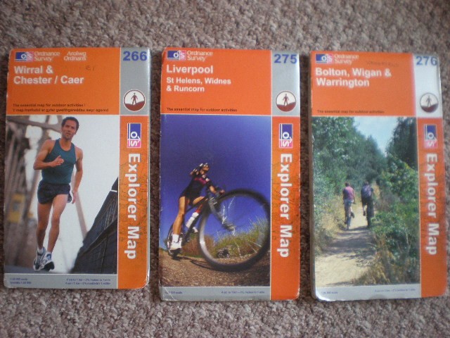266 275 276 WIRRAL LIVERPOOL BOLTON WIGAN LOT EXPLORER ORDNANCE SURVEY MAPS OS