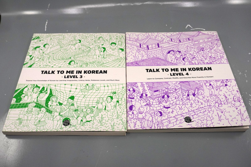 NEW Talk To Me In Korean Level 3 & 4 Textbook Set TTMIK Grammar Hangul Books