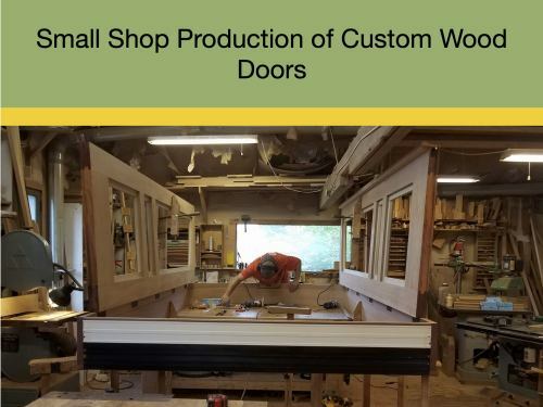 Small Shop Production of Custom Wood Doors 9781736707500 by Sochar, David R