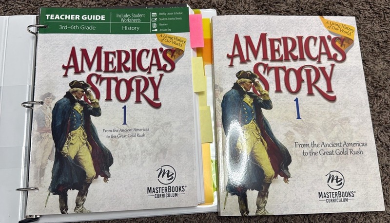 Master Books America’s Story 1 Textbook Teacher’s Edition History