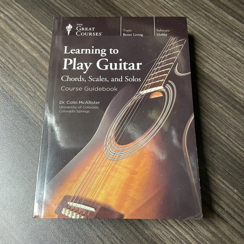 Learning to Play Guitar : Chords, Scales, and Solos (DVD, Book Set) Brand New