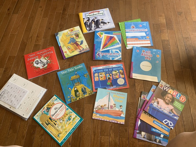 K-12 Kindergarten Lot Music Language Arts Blue Kit Homeschool Books (New in Box)
