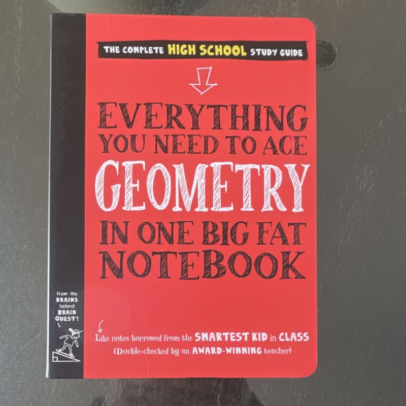 Workman Publishing Big Fat Notebook Geometry Illustrated Study Guide Book