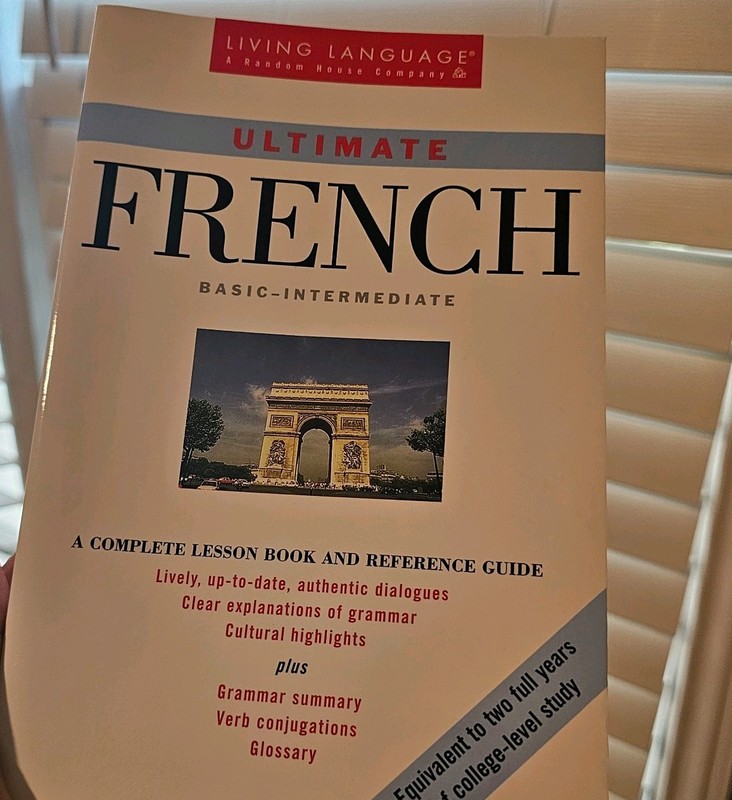 Living Language Ultimate French Course Basic- Interme 8 Cassette Tapes & Book gallery