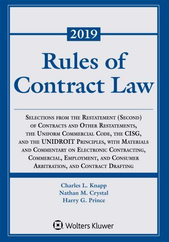 Supplements Ser.: Rules of Contract Law : 2019-2020 by Nathan M. Crystal, Harry
