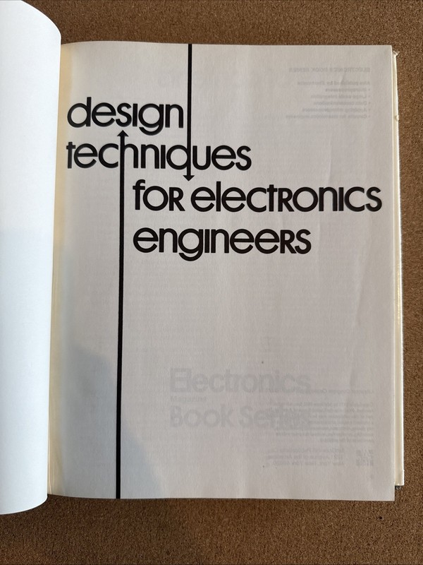 Design techniques for electronics engineers (Electronics book series) Vintage gallery