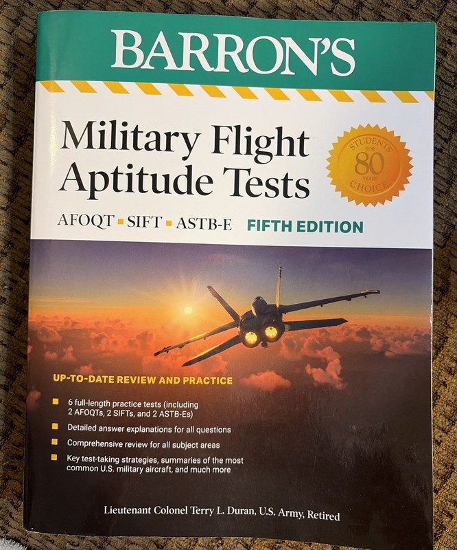 Barron’s Test Prep Ser.: Military Flight Aptitude Tests, Fifth Edition: 6…