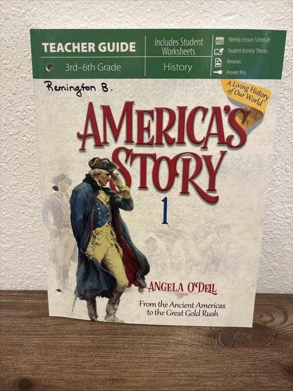 Master Books America’s Story 1 Teachers Guide And Worksheets 3rd-6th Grade