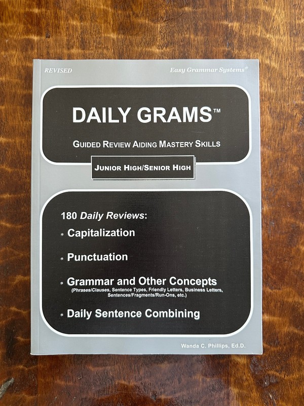 Daily Grams Guided Review Aiding Mastery Skills for Junior/Senior High