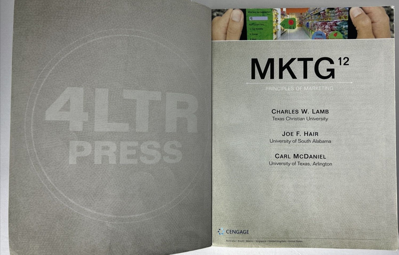 MKTG 12 by Joe F. Hair, Charles W. Lamb and Carl McDaniel 2020 gallery