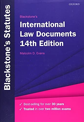 Blackstone’s International Law Documents (Blackstone’s Statute Series) Book The