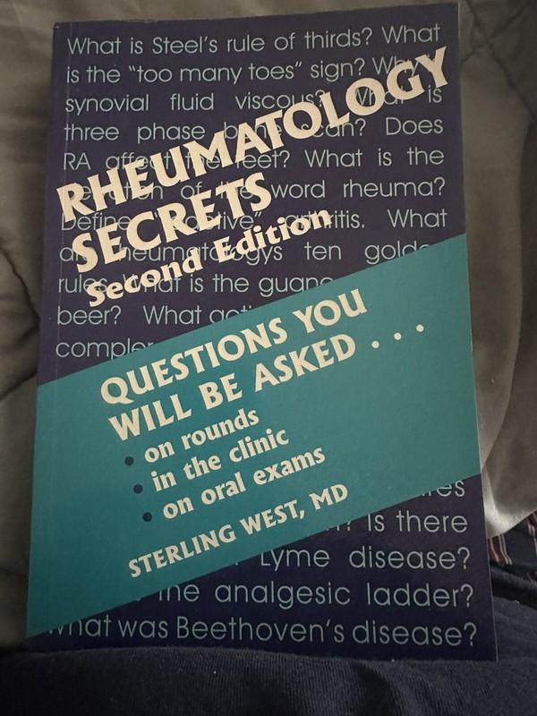 Secrets Ser.: Rheumatology Secrets by Sterling G. West (2002, Trade Paperback)