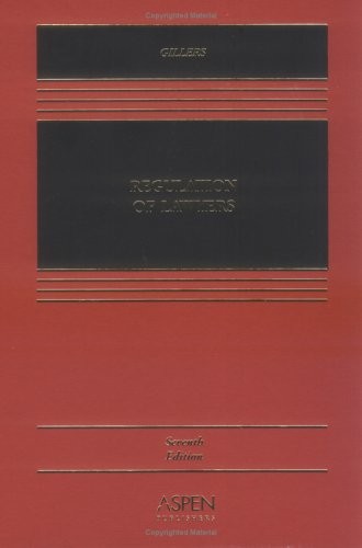 Regulation Of Lawyers: Problems Of Law And Ethics