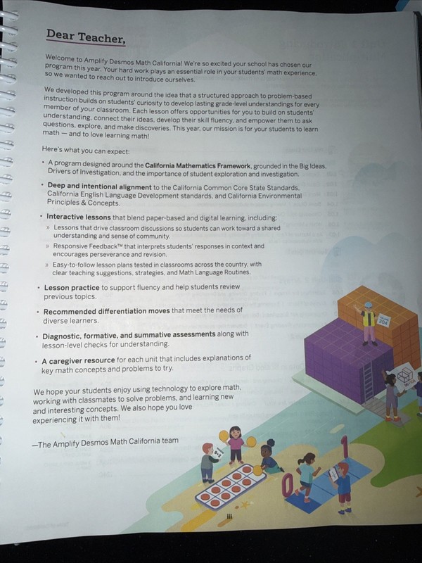 NEW Amplify Desmos Math CA Grade 3 Vol 1 Teacher Student + Sampler gallery