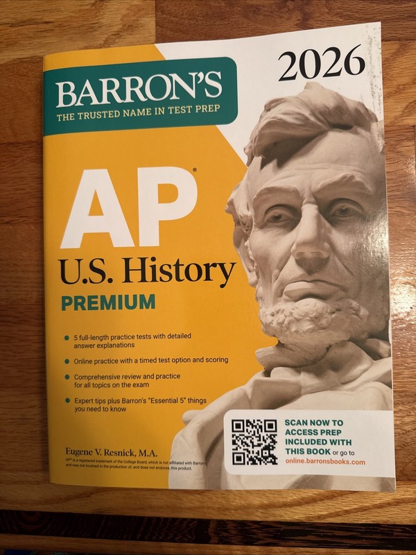 Barron’s AP U.S. History Premium, 2026: Prep Book with 5 Tests (Paperback)