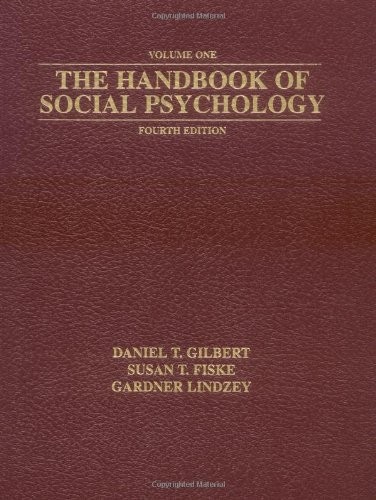 The Handbook of Social Psychology, Fourth Edition (2 Volume Set)