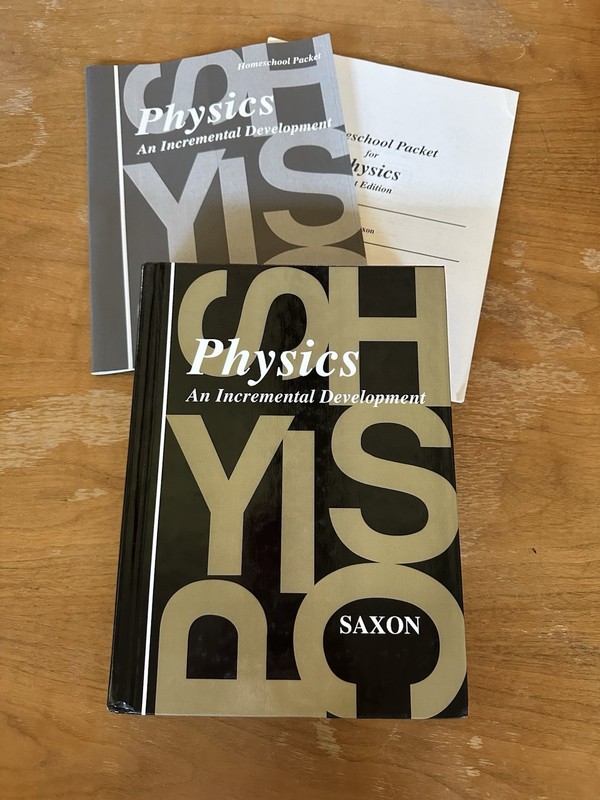 Saxon Physics SET (1st Ed) Student Textbook, Answer Key & Test Forms Homeschool