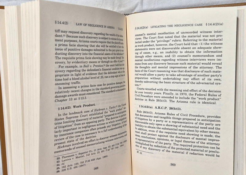 The Law of Negligence in Arizona 1992 Jefferson L. Lankford Douglas A. Blaze gallery