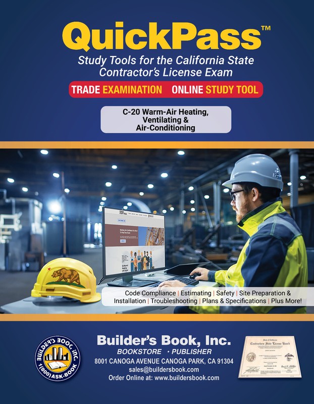 Warm-Air HVAC License Examination (C-20) – QuickPass Study Guide with Online