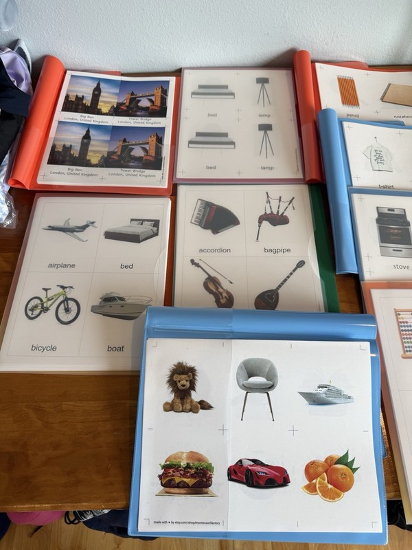 9 new folders of vocabulary words in color for speech language therapy gallery