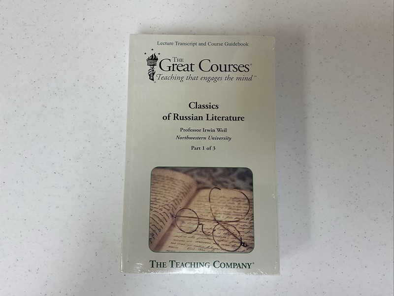NEW THE GREAT COURSES 3 BOOK SET, CLASSICS OF RUSSIAN LITERATURE FREE SHIPPING