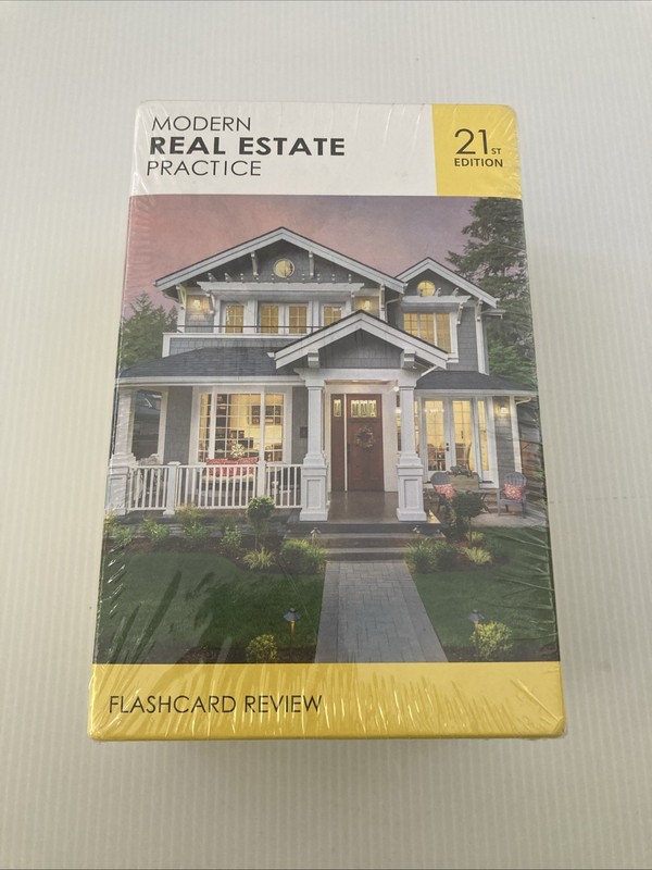 Dearborn Modern Real Estate Practice Flashcards 21st Edition Box Set Exam Prep