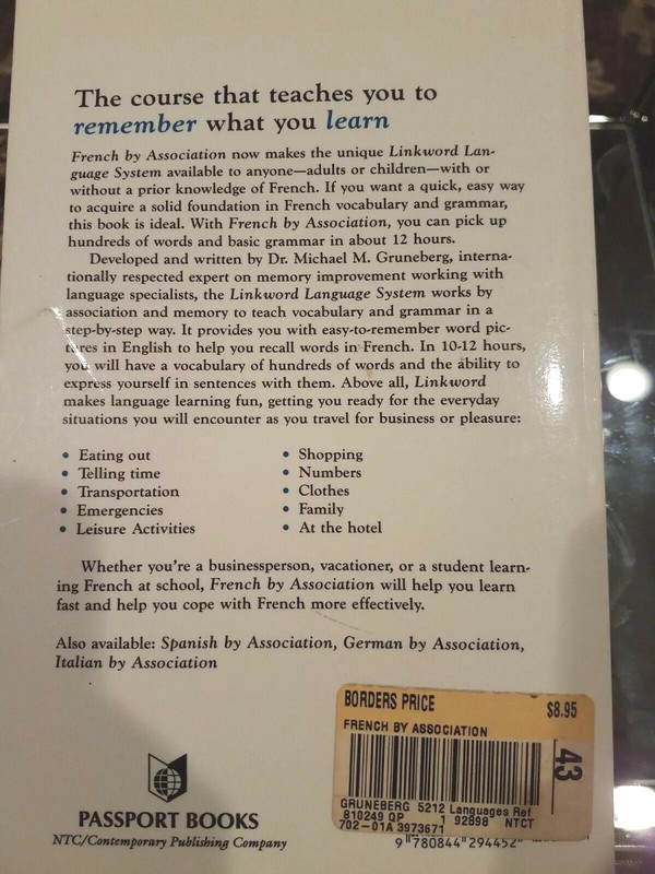 French by Association by Michael M. Gruneberg (1994, Paperback) gallery