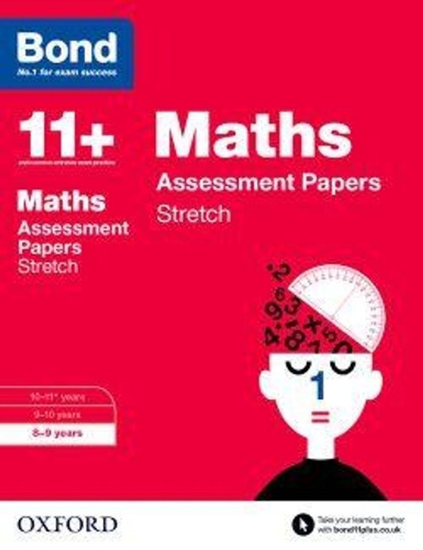 Bond 11+: Maths: Stretch Papers: 8-9 years by Frances Down (English) Paperback B