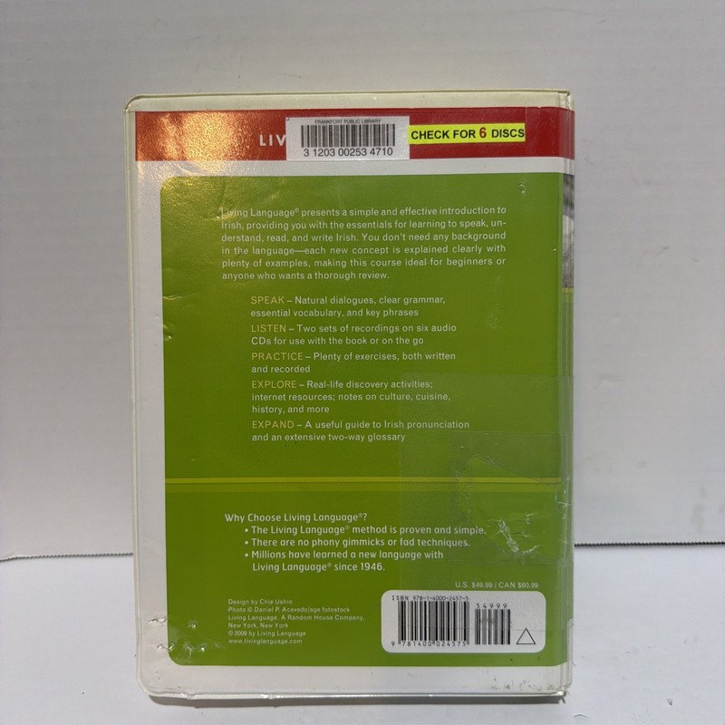 Spoken World: Irish (Book & 6 CDs) by Living Language READ gallery