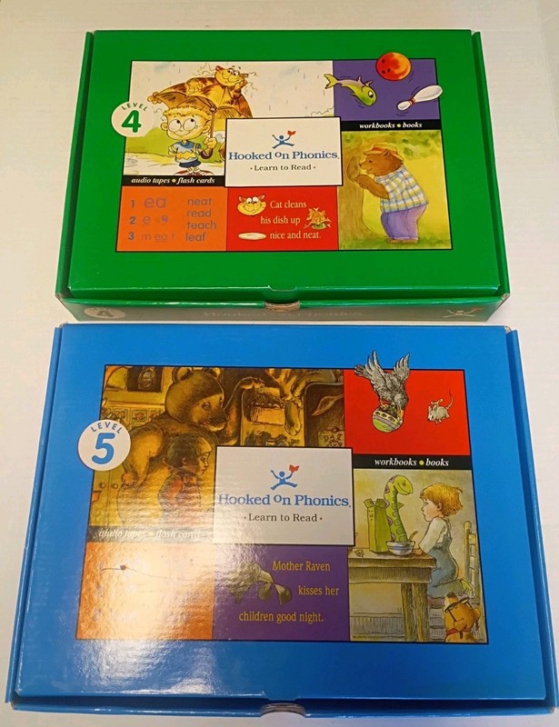 Hooked on Phonics Level 4& 5 Learn to Read Cassette Tapes Homeschool