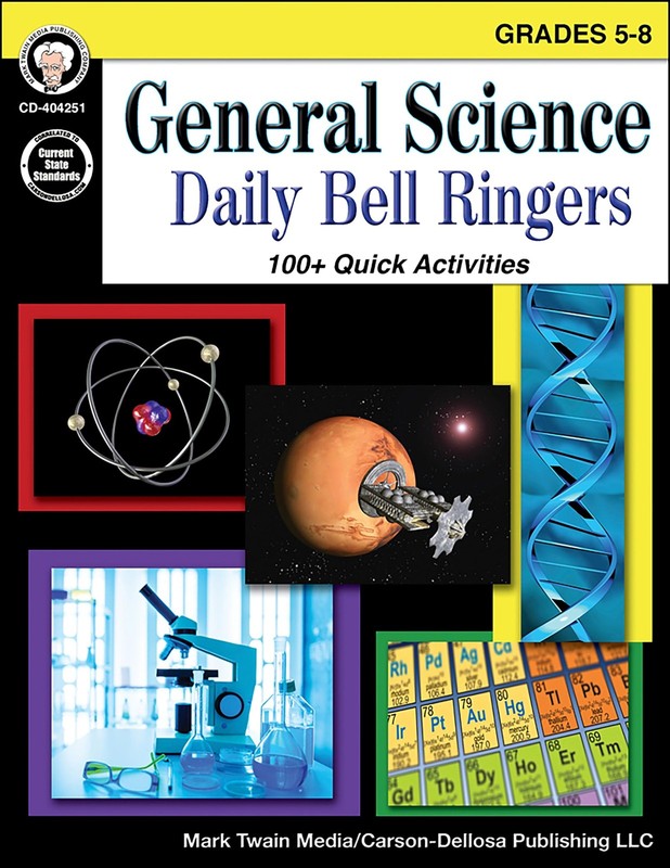 Mark Twain Daily Bell Ringers General Science Workbook, Middle Grade Books W…
