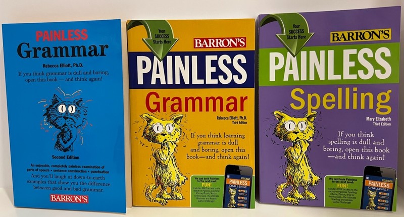Grammar & Spelling Barron’s painless Series Bundle 3 books
