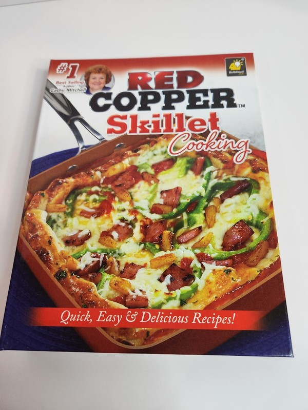 Red Copper Skillet Cooking Cookbook from #1 Best Selling Author Cathy Mitchell