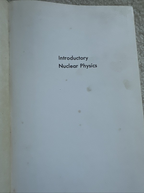 Introductory Nuclear Physics
