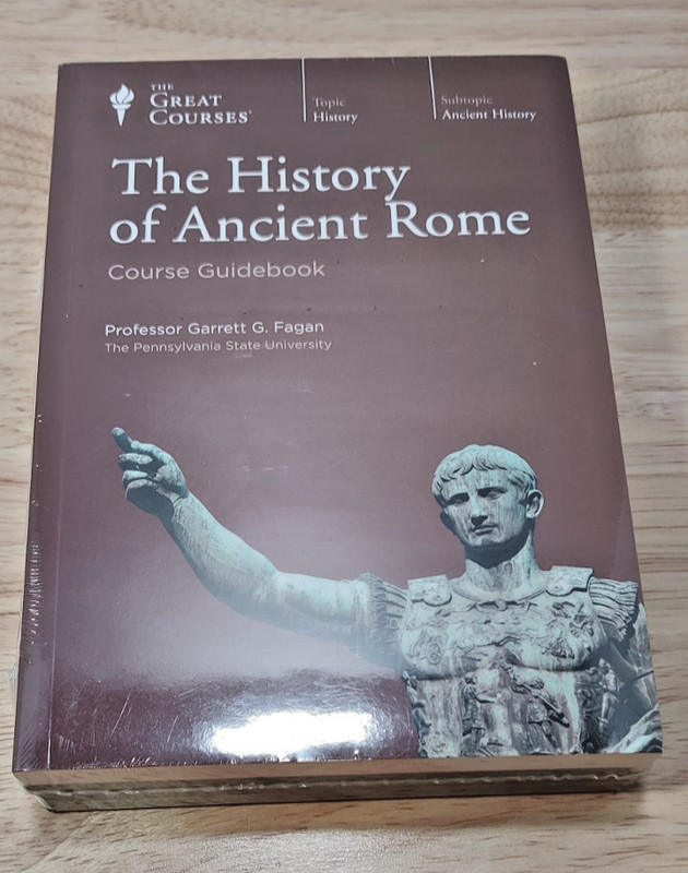 History of Ancient Rome SEALED 8 DVDs + Guidebook Great Courses Garrett G Fagan