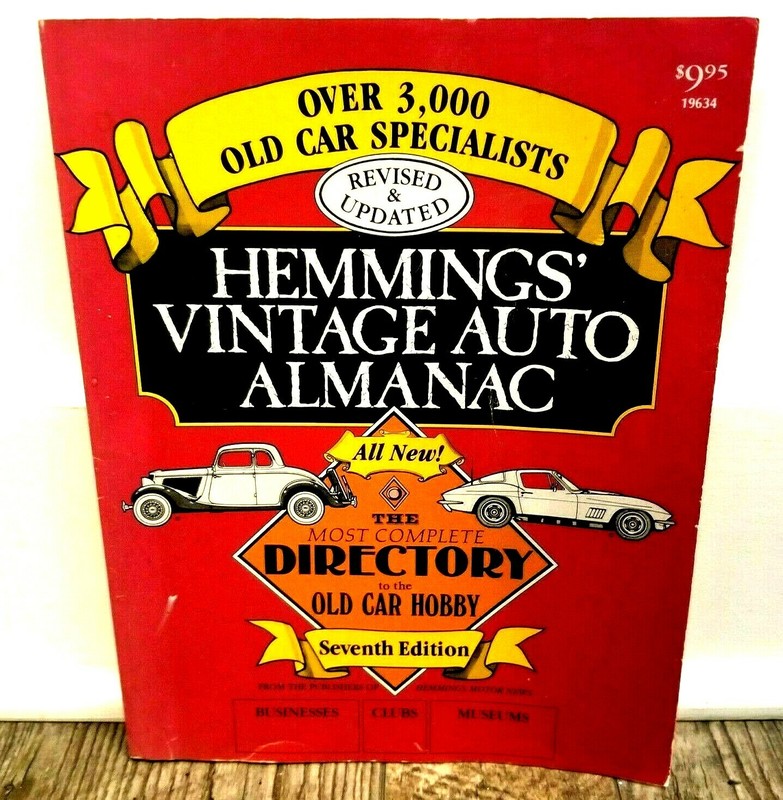 1986 Hemmings Vintage Auto Almanac Car Books Magazines Collectibles Motor News