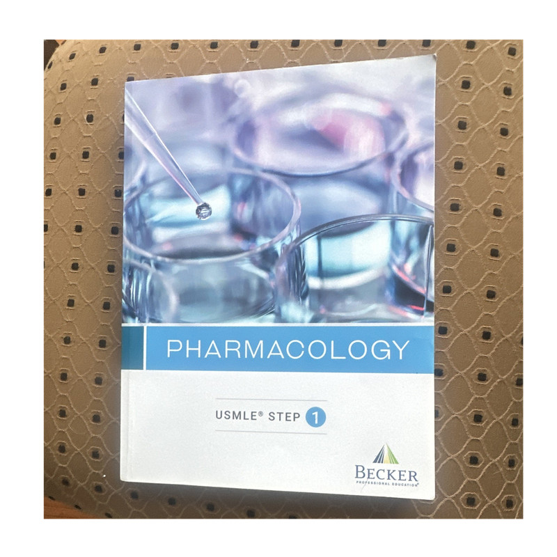 Becker Professional Education Pharmacology USMLE Step 1 Study Guide Book Raymon