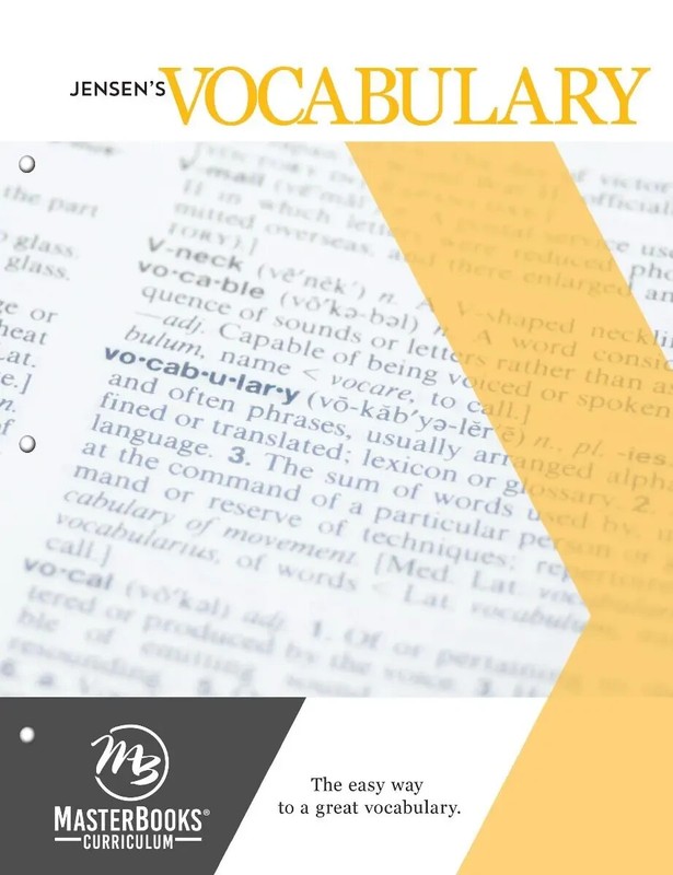JENSEN’s VOCABULARY Worktext Master Books Curriculum Homeschool Grade 9th-12th