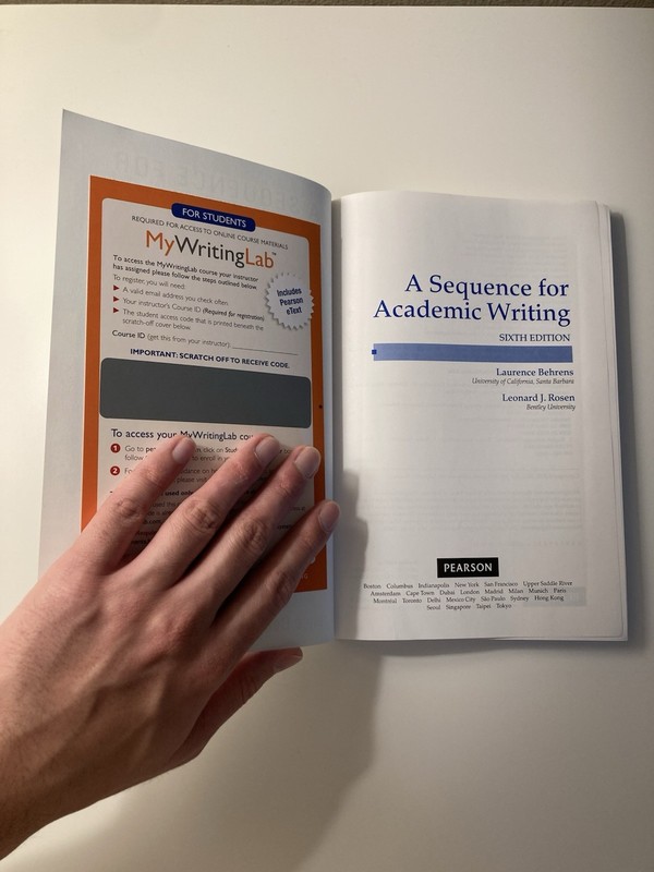 A Sequence for Academic Writing 6th Edition + MyWritingLab Access Code UNUSED