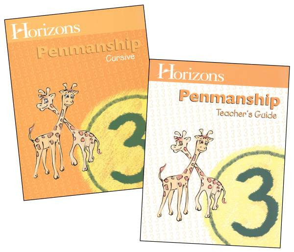 Alpha Omega Horizons Penmanship / Writing Grade 3 Homeschool Textbook Bundle Set