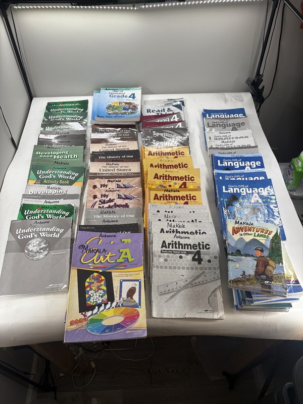 Abeka Homeschool Curriculum 4th Fourth Grade Medium / Heavy Use See Pics Notes