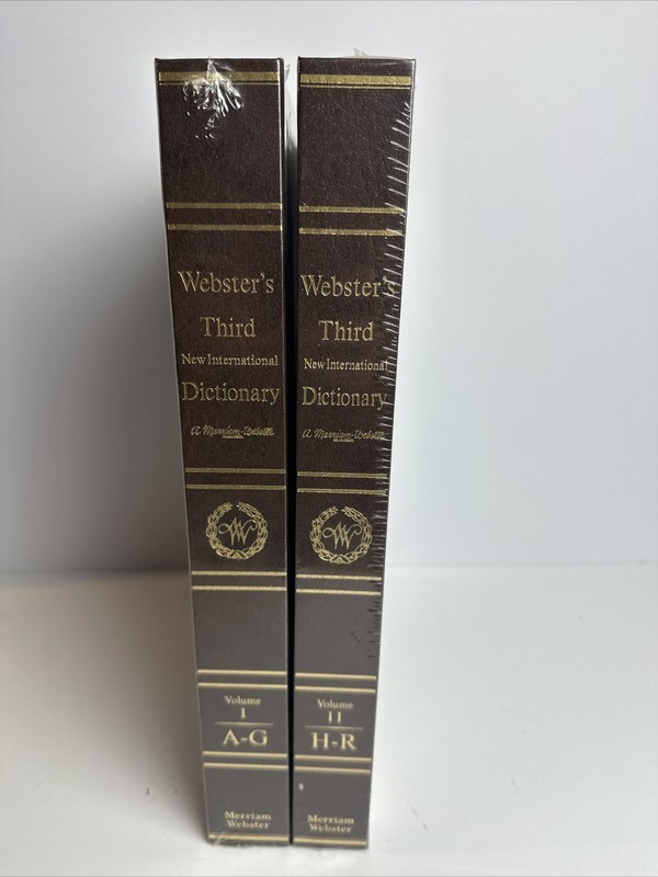 Webster’s Third New International Dictionary, Seven Language, 1986, A-G, H-R